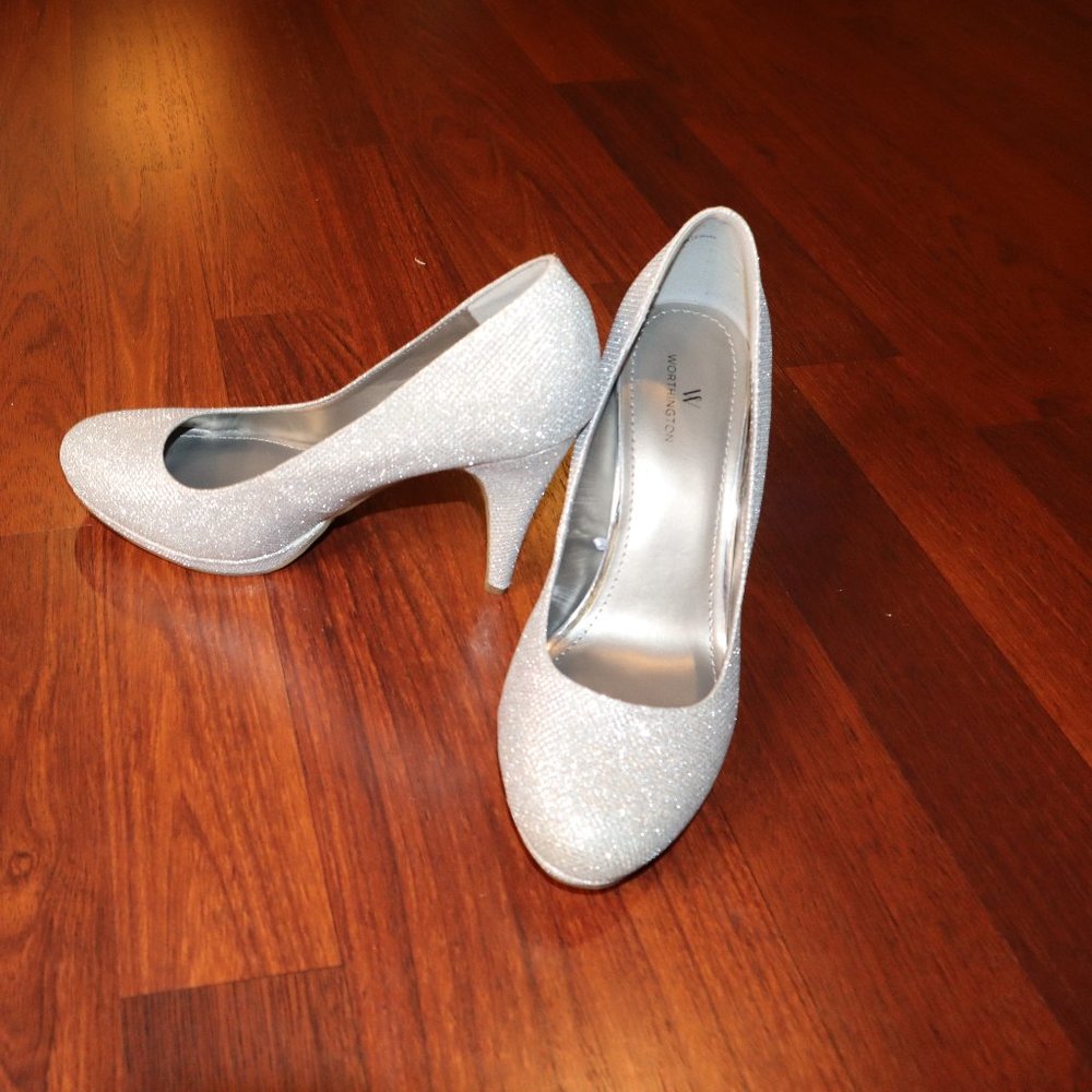 Silver Pumps